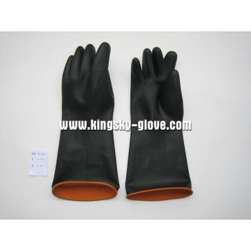 Heavy Duty Black Industrial Latex Glove-5601